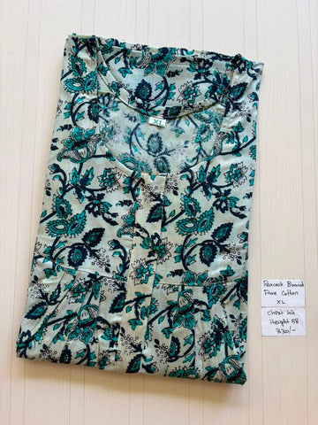 AASHP023 Peacock Pleats Zip Nighty HP BP