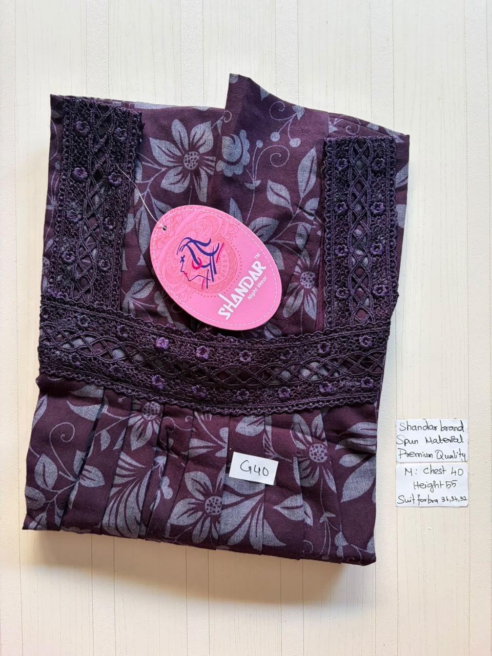 ASS 370 Shandar Spun nighty