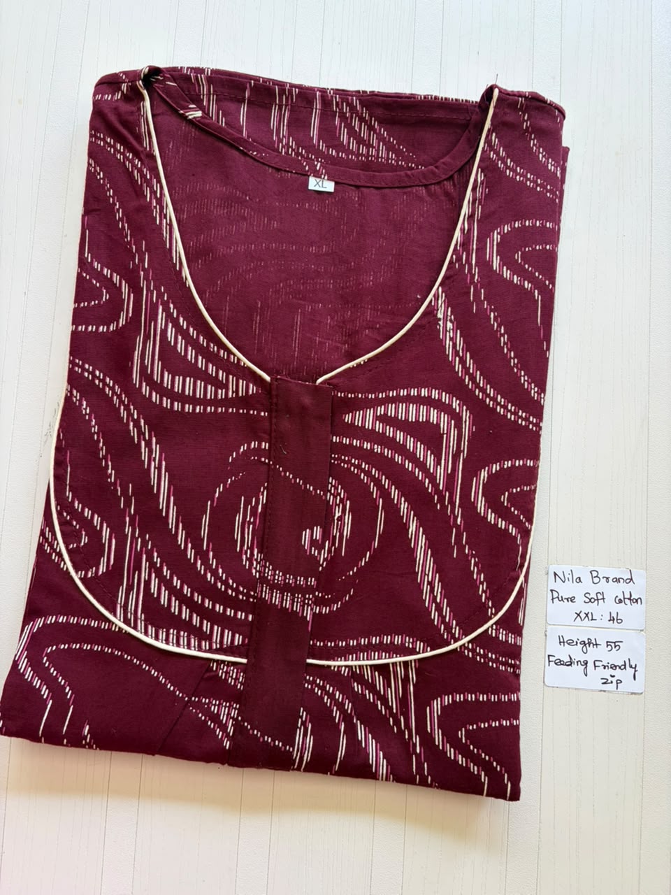 NP 092 Nila Brand Zip Nighty DPS