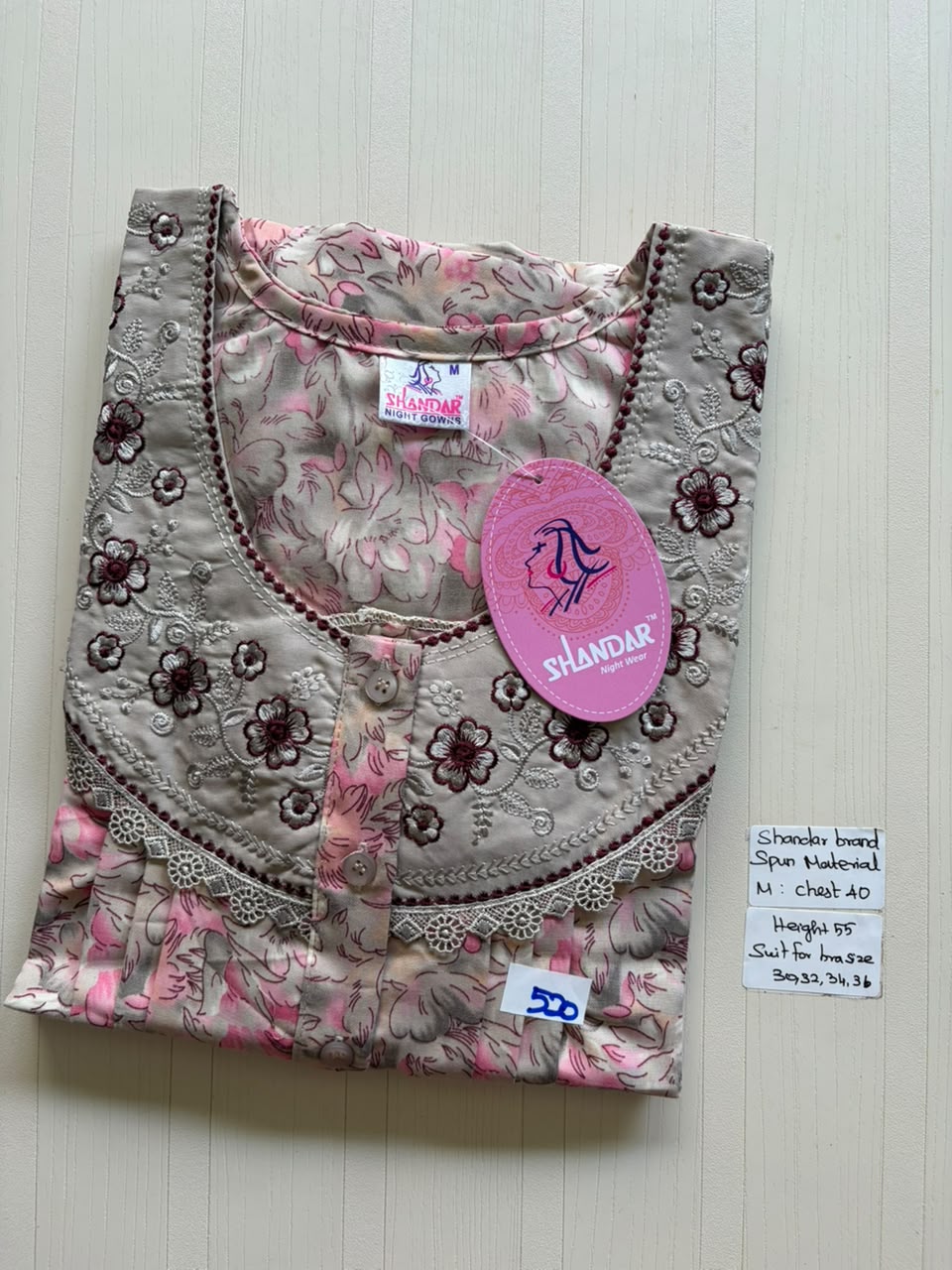 ASS 433 Shandar Spun nighty