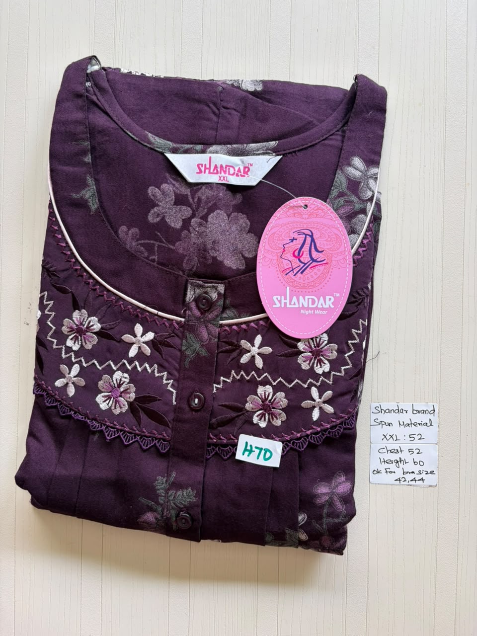 DSS 181 Height Shandar Spun nighty