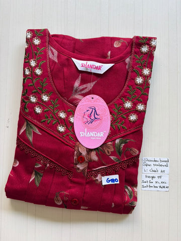 BSS 106 Shandar Spun nighty
