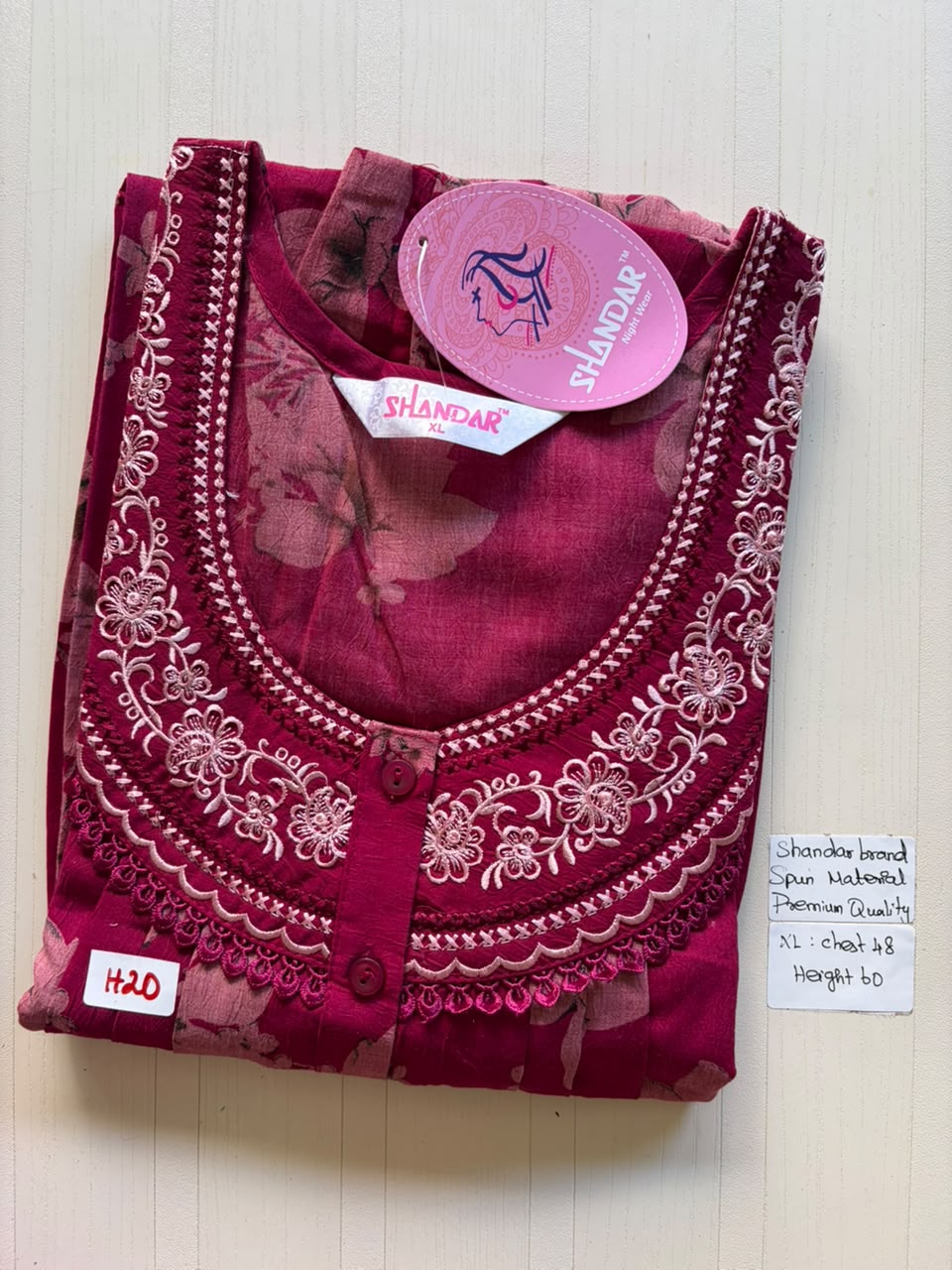 CSS 392 Height Shandar Spun nighty