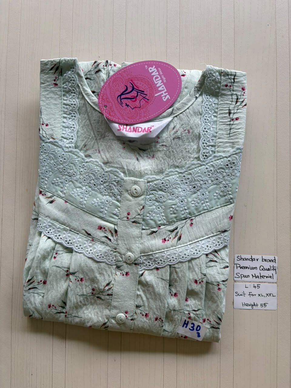 BS412 Shandar Spun nighty
