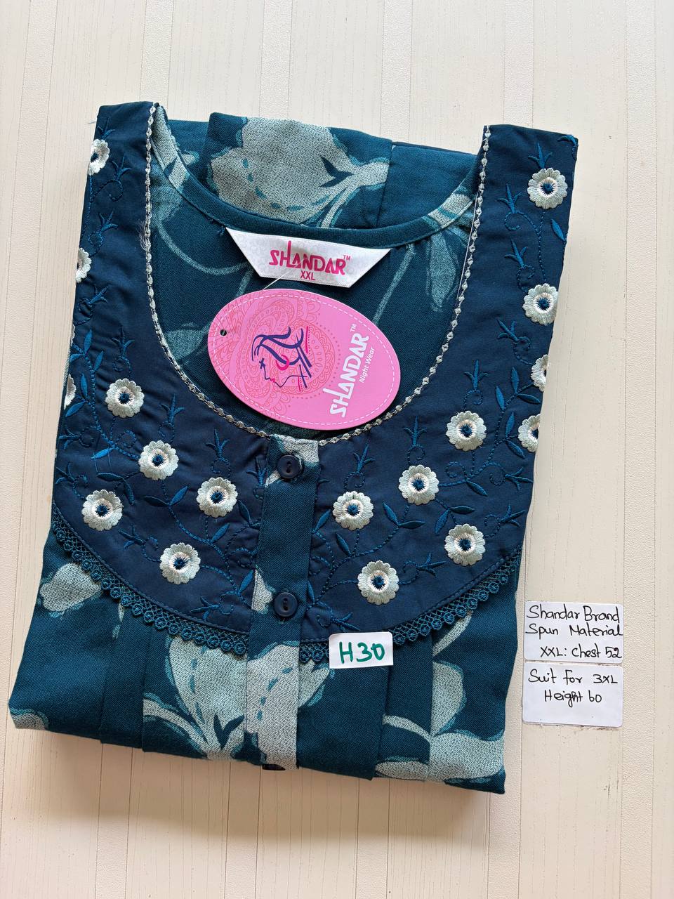 Dss 376 Shandar Spun nighty