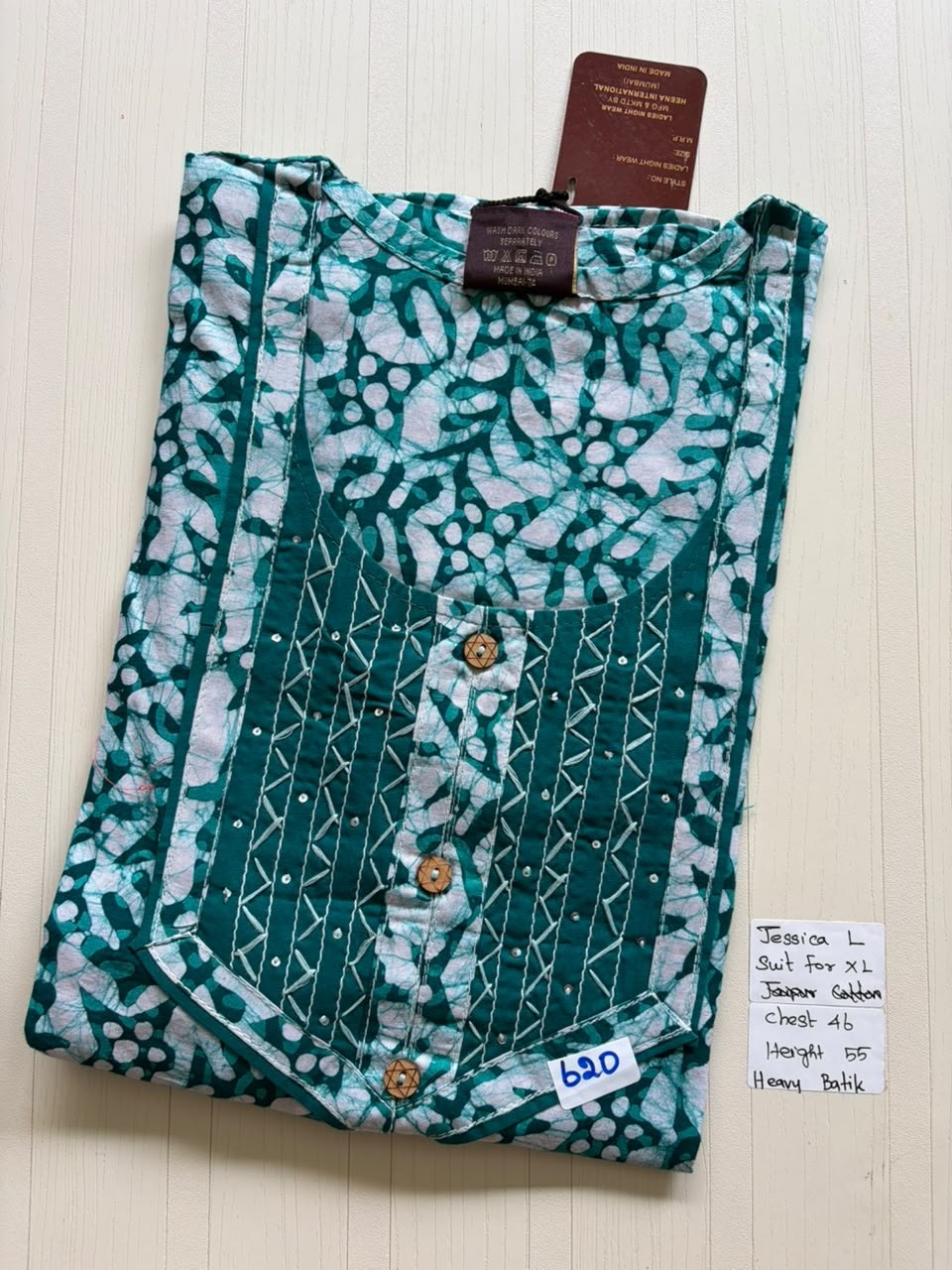 BJS 951 Jessica VV Batik Nighty
