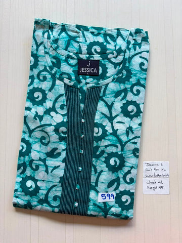 BJS 1058 Jessica VV AL Batik Nighty 550