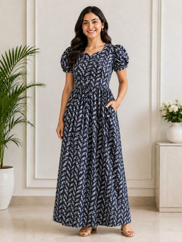 MFS 443 Height Peacock maxi frock YY1 YY2