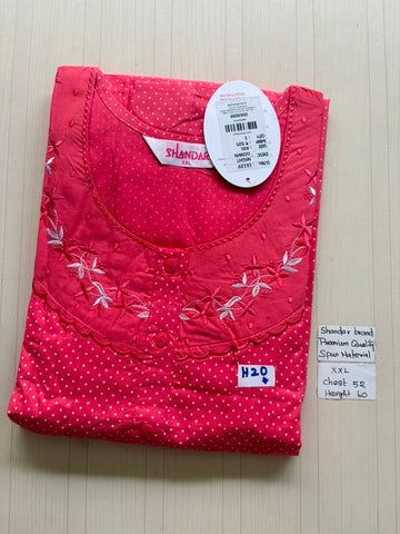 DSS221 Height Shandar Spun Nighty