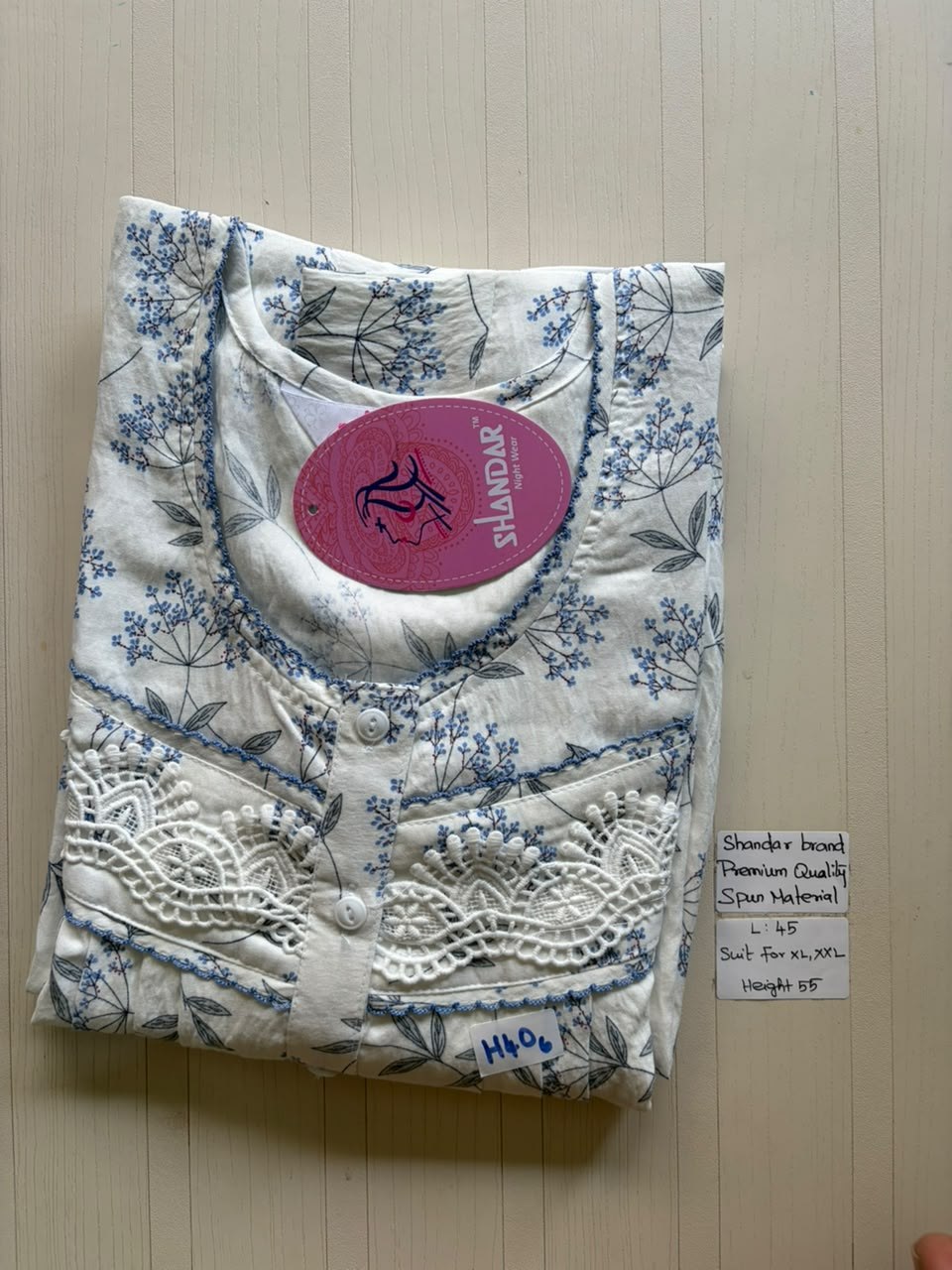 BS380 Shandar Spun nighty