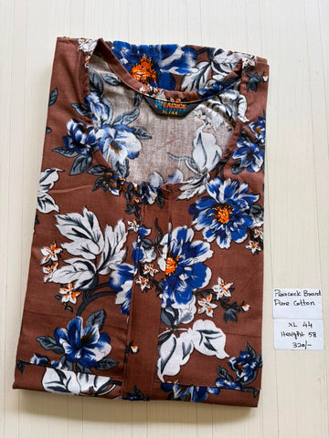 AASHP 075 Peacock Pleats Zip Nighty BP HP CPS