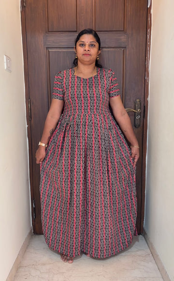 MFS172 Peacock maxi frock YY1