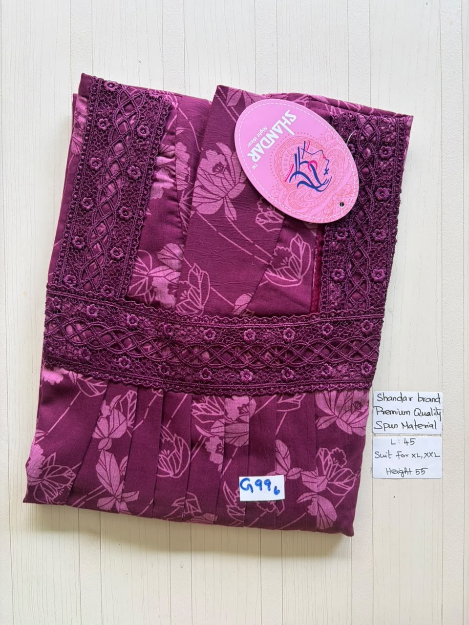 BS324 Shandar Spun nighty