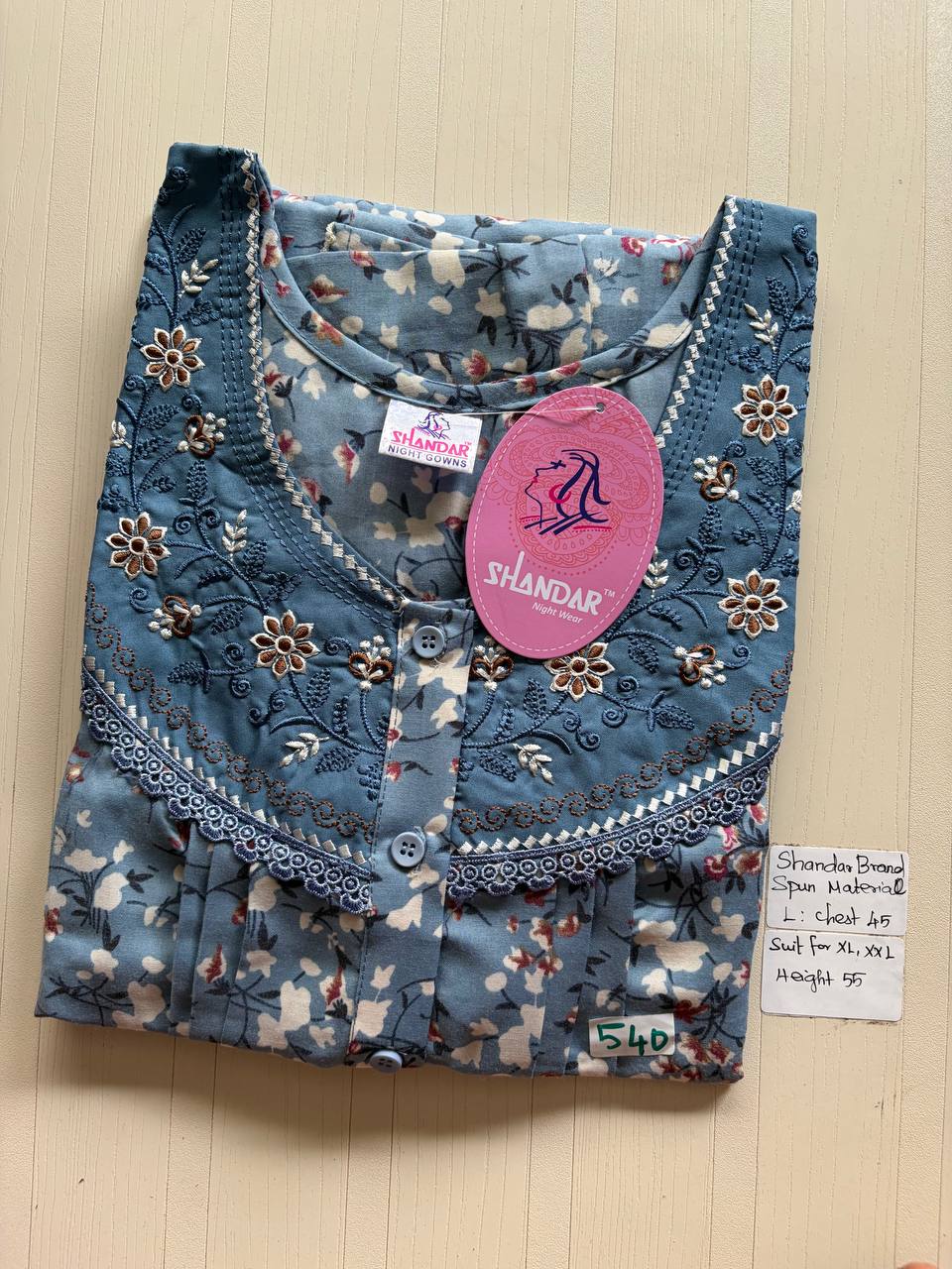 bss 383 Shandar Spun nighty