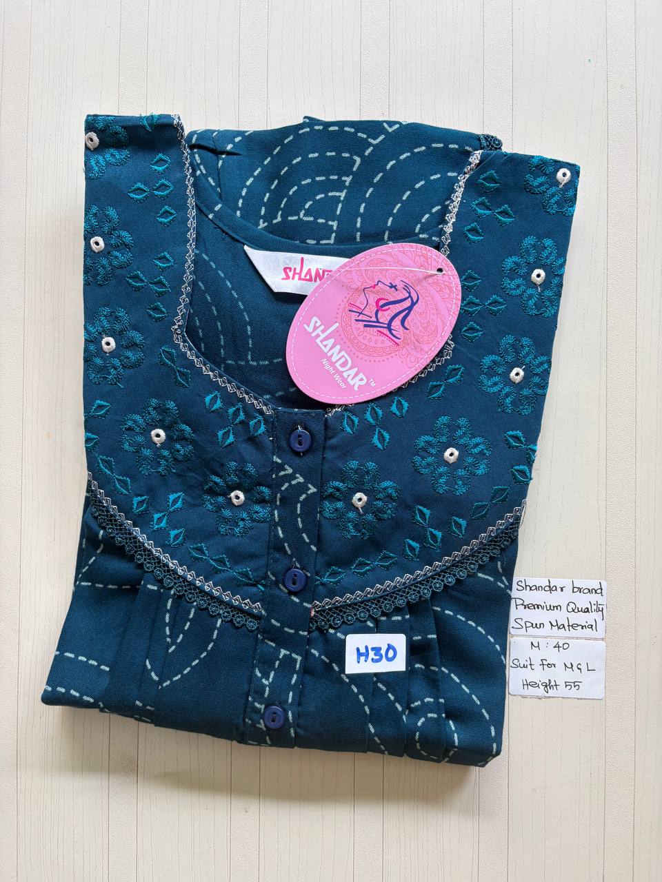 ASS119 Shandar Spun nighty