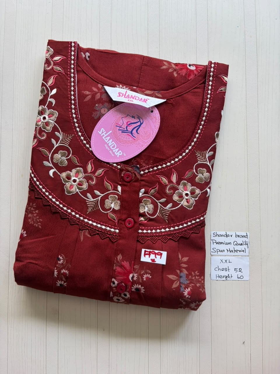 DSS142 Height Shandar Spun Nighty