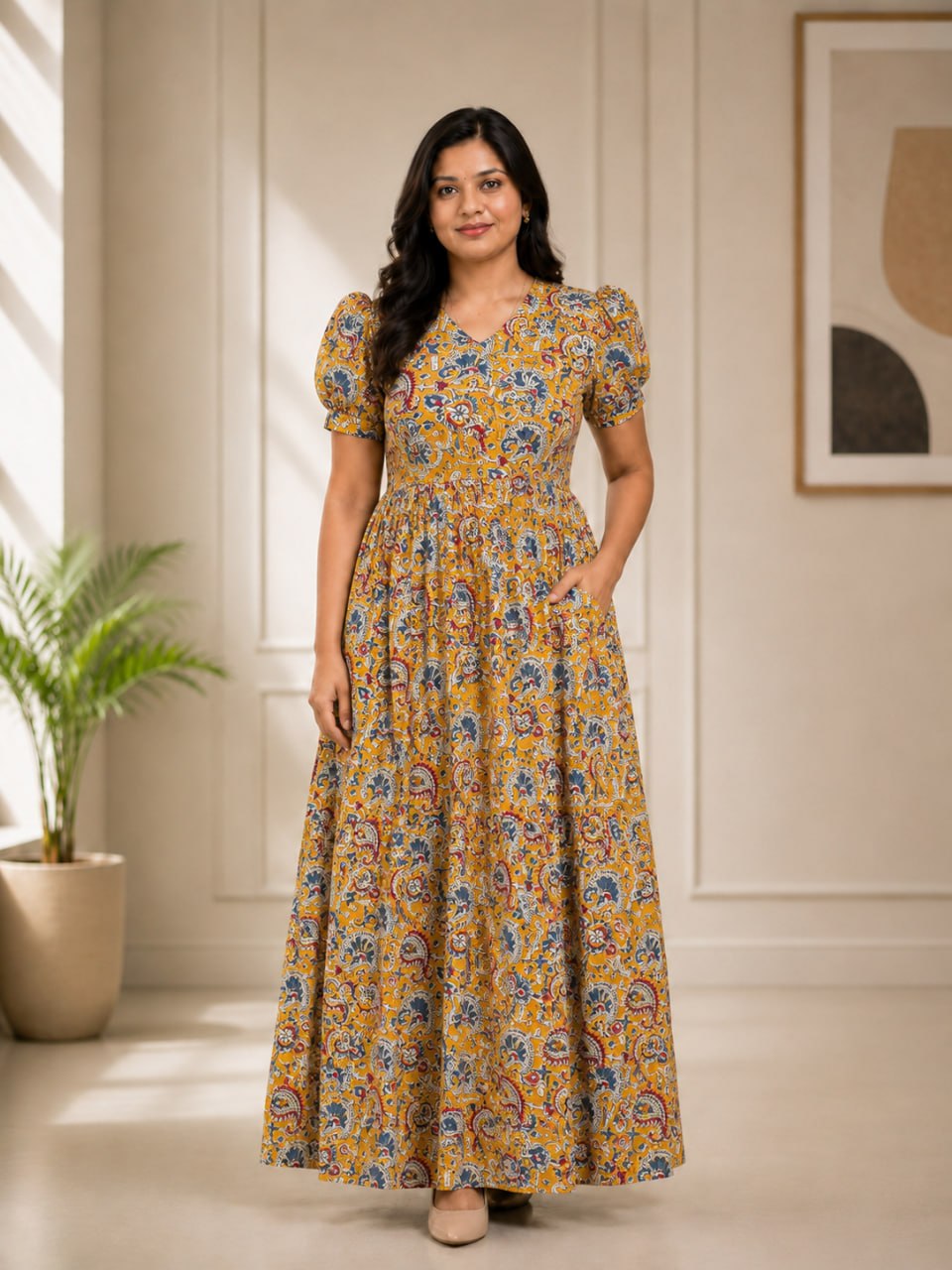 MFS 435 Height Peacock maxi frock YY1 YY2