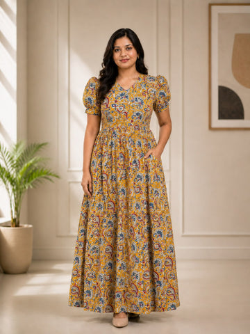 MFS 435 Height Peacock maxi frock YY1 YY2