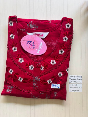 BS370 Shandar Spun nighty