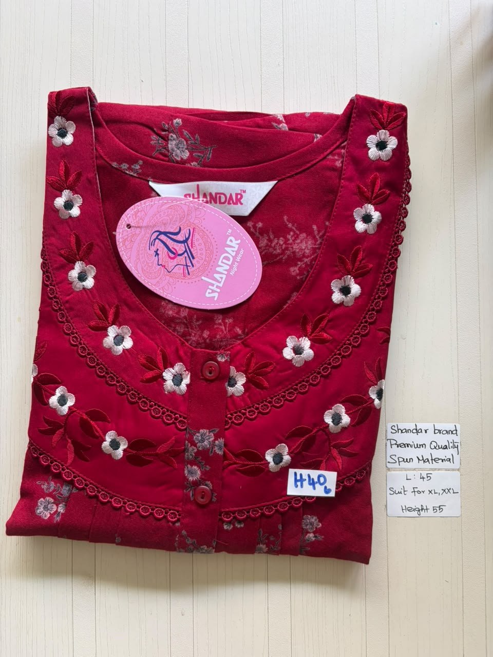 BS370 Shandar Spun nighty
