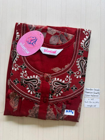 BS421 Shandar Spun nighty