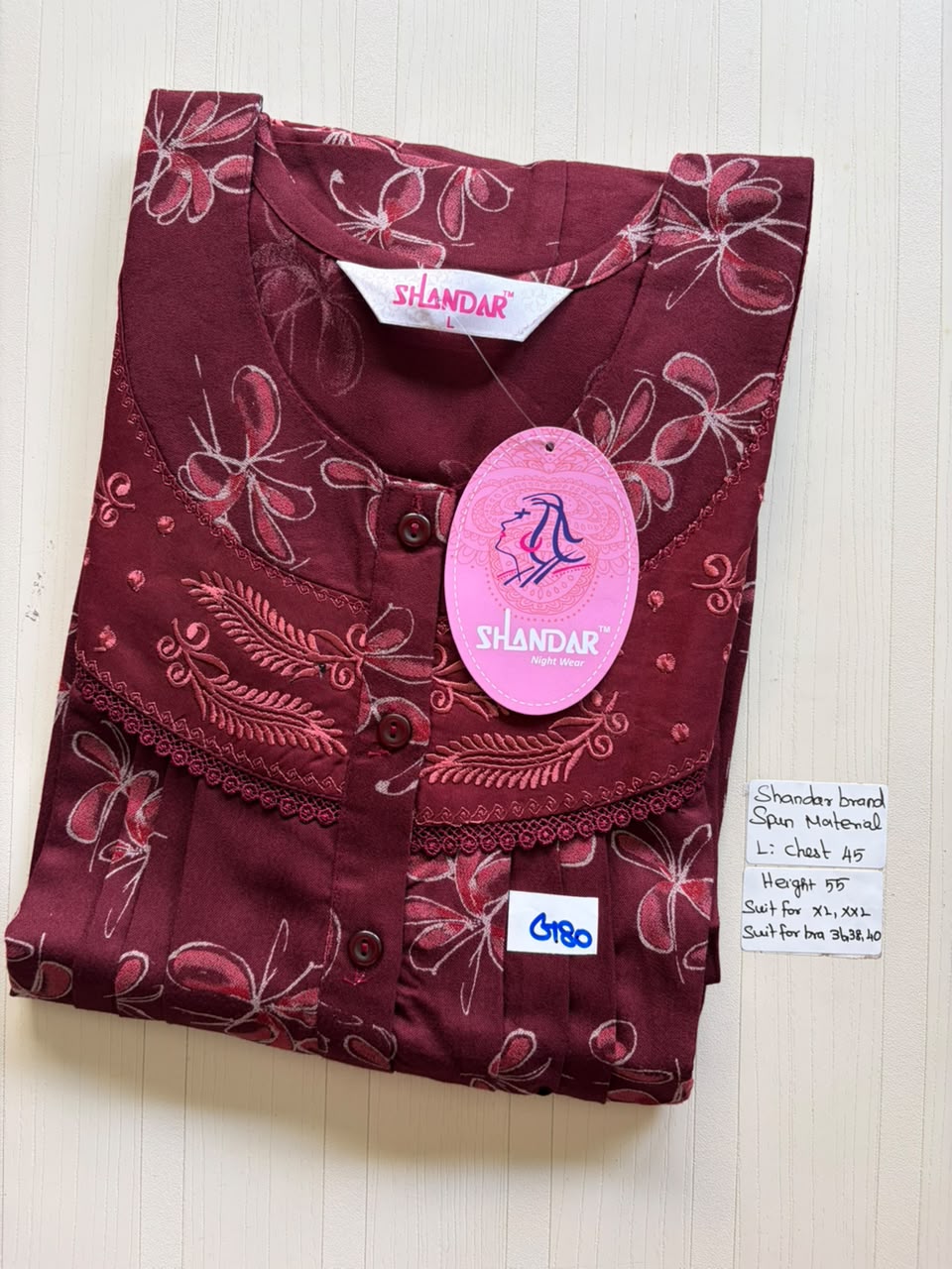 BSS 119 Shandar Spun nighty