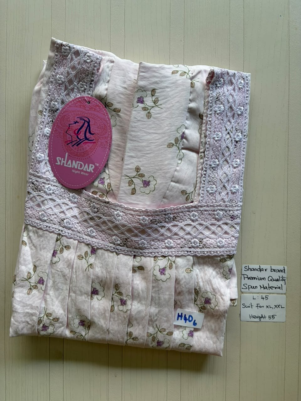 BS377 Shandar Spun nighty