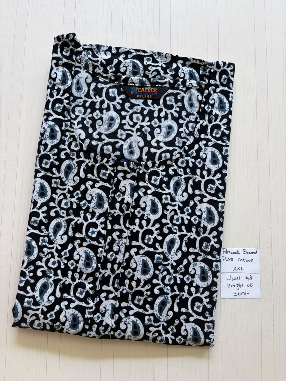 AASZ012 Peacock zip Nighty