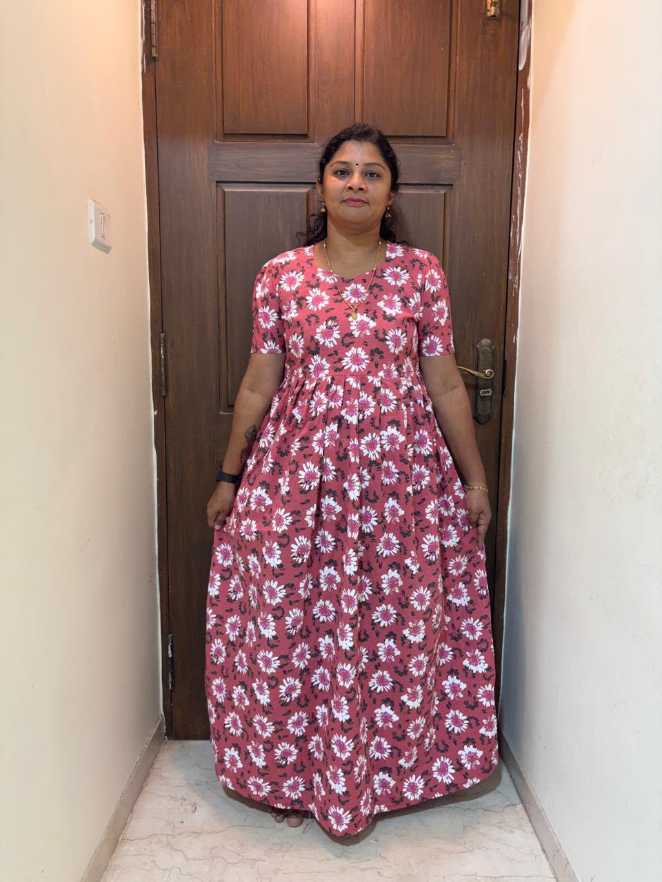 MFS 256 Peacock maxi frock YY1
