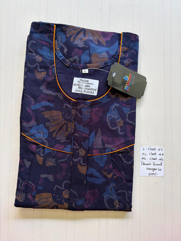 AASHP 151 Height Peacock Pleats Zip Nighty DD BP HP EPS