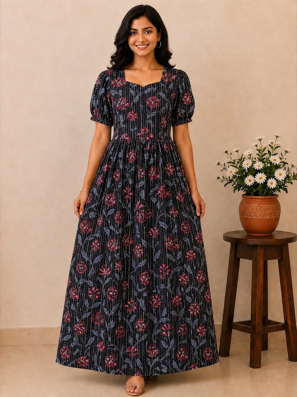MFS225 Peacock Height maxi frock YY1 YY2